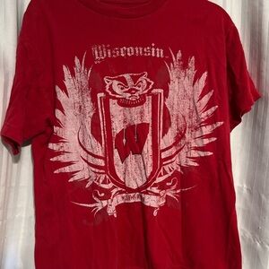 Wisconsin Red Graphic T-Shirt